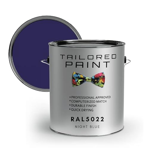 RAL5022 - Cepillo o spray para pintura (500 ml, 1 K, acabado brillante, acabado suave exterior e interior (imprimación todo en uno, capa inferior y capa superior, resistente a la corrosión y al óxido) Cover