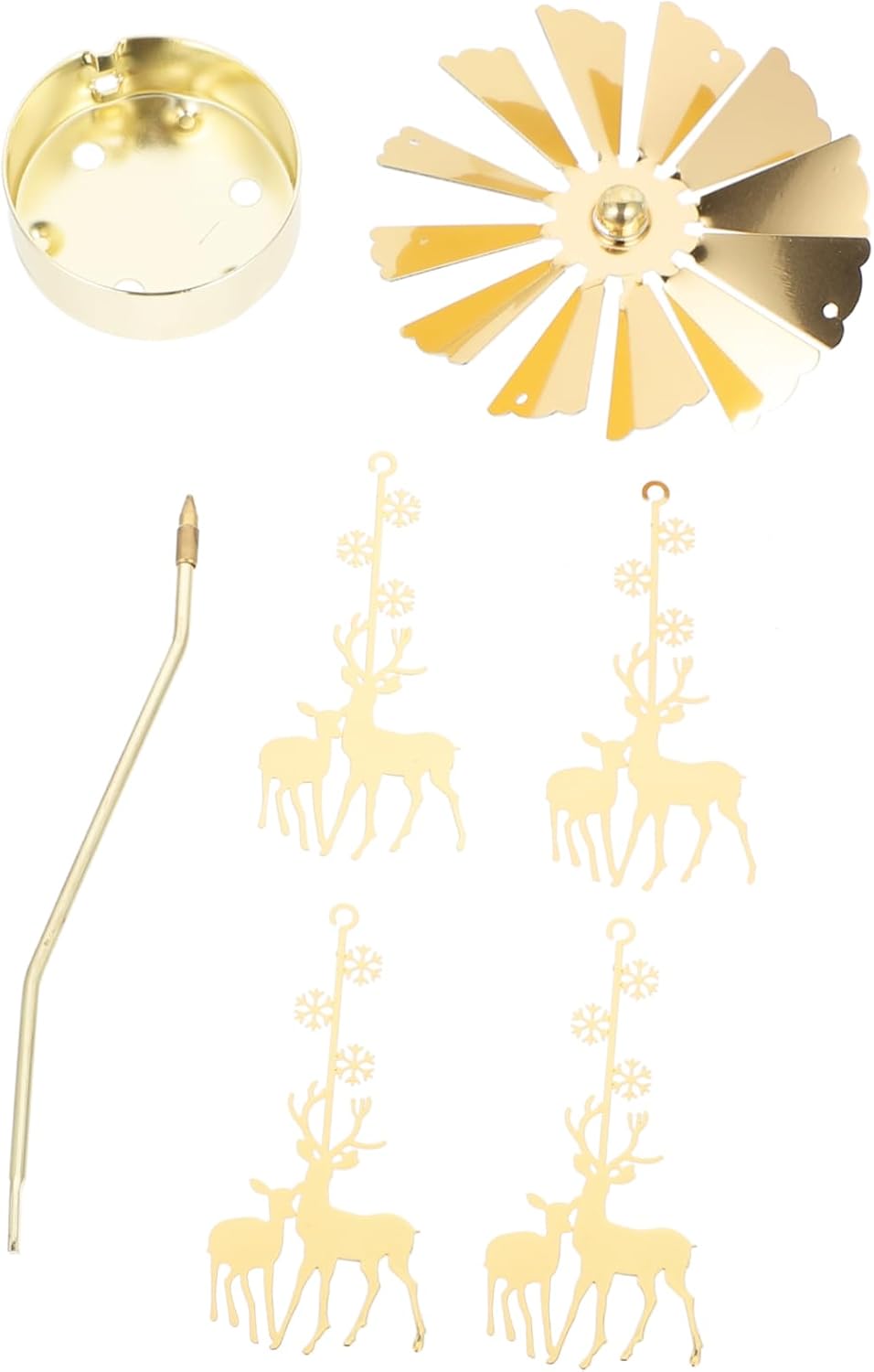 Cabilock Pack of 3 Elk Rotating Lanterns Tea Light Holder Fragrance