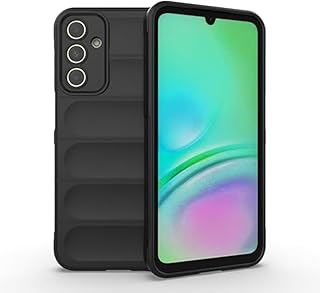 compatible with Samsung Galaxy A15 Shock-resistant silicone protective case with camera protection compatible with Samsung Galaxy A15 (Black)