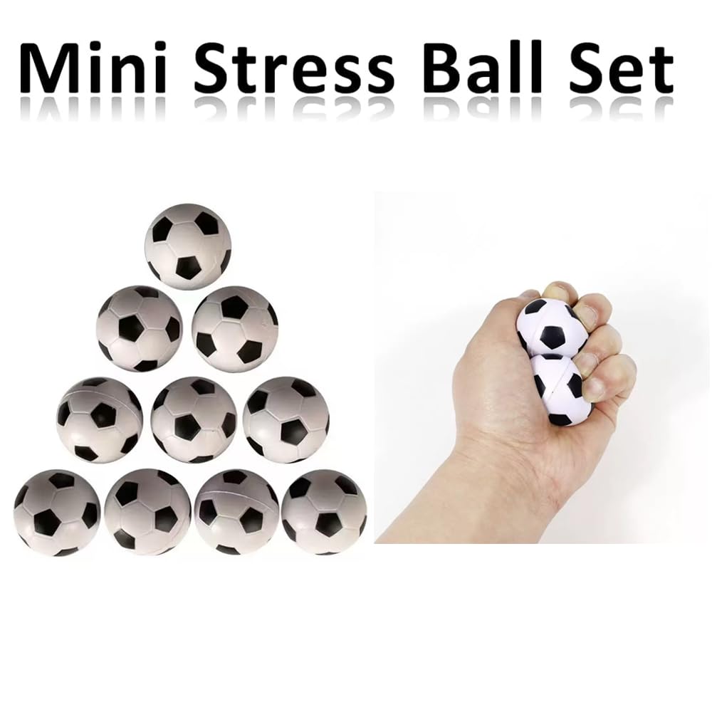 6 Stück Mini Fußball,6.35cm Mini Schaumstoffbälle Kinder Erwachsene