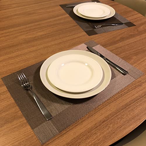 Kit Jogo Americano 6 Unid. (Marrom Metalizado)