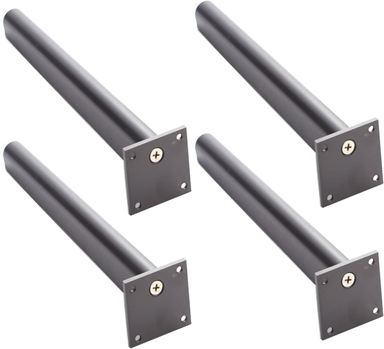4pcs Furniture Legs Metal Bathroom Cabinet Feet Table Legs Furniture Feet Aluminum Alloy Feet Replacement Furniture Risers Legs Couch Legs Desk Legs(black15cm)