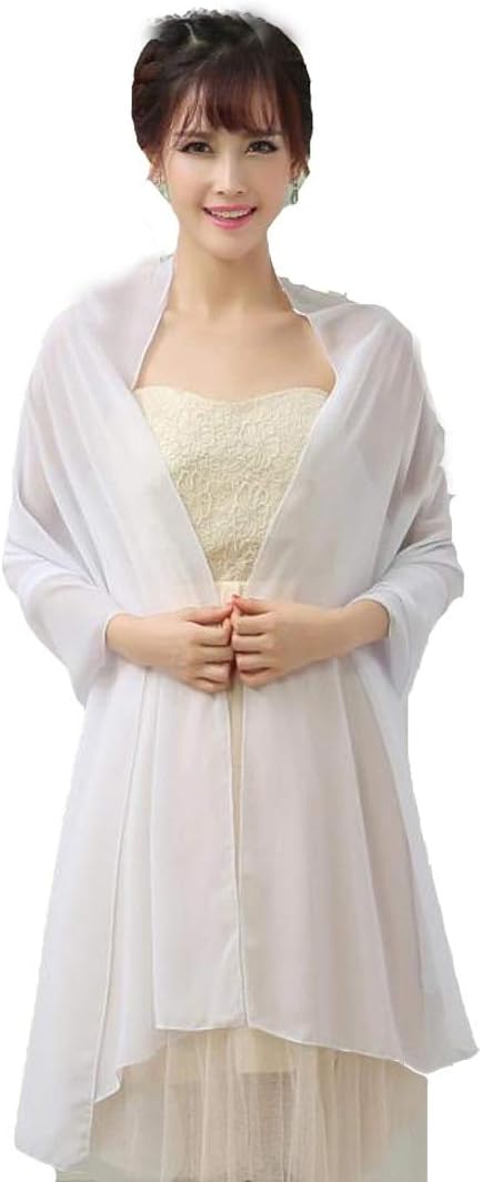 FTBY Women's Long Chiffon Shawl Evening Prom Dress Scarves Mother Dress Wraps