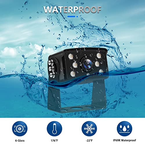 Rv Backup Camera System Wired Kit, 9" Ahd Dvr Monitor With 1080P Ip69 Waterproof/Night Vision Rear And Front Camera For Rv Truck/Semi Box Truck/Trailer Vekooto(N92) #TOP7