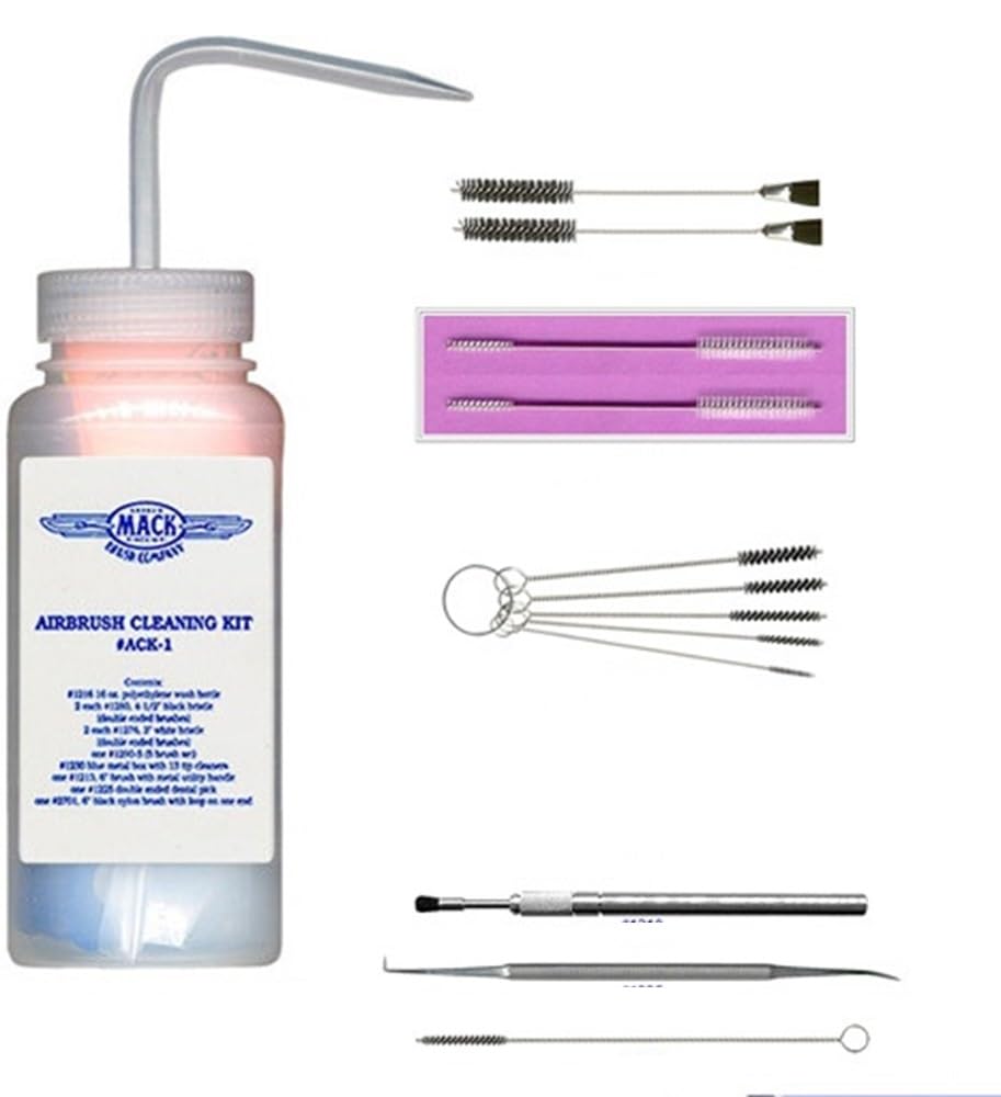 Kit Andrew Mack per la Pulizia dell'aerografo
