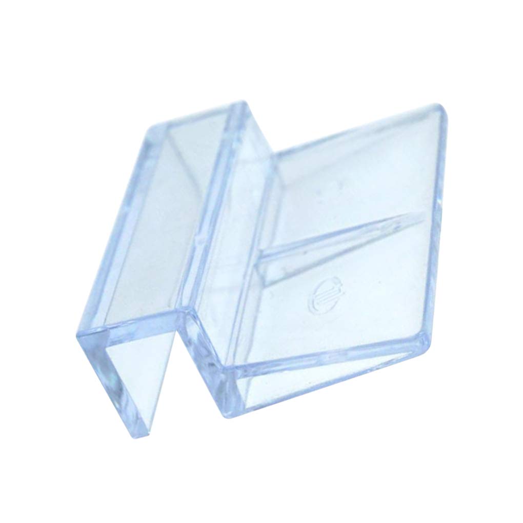 4 soportes de plástico transparente para acuario, cubierta de cristal, accesorios para acuario
