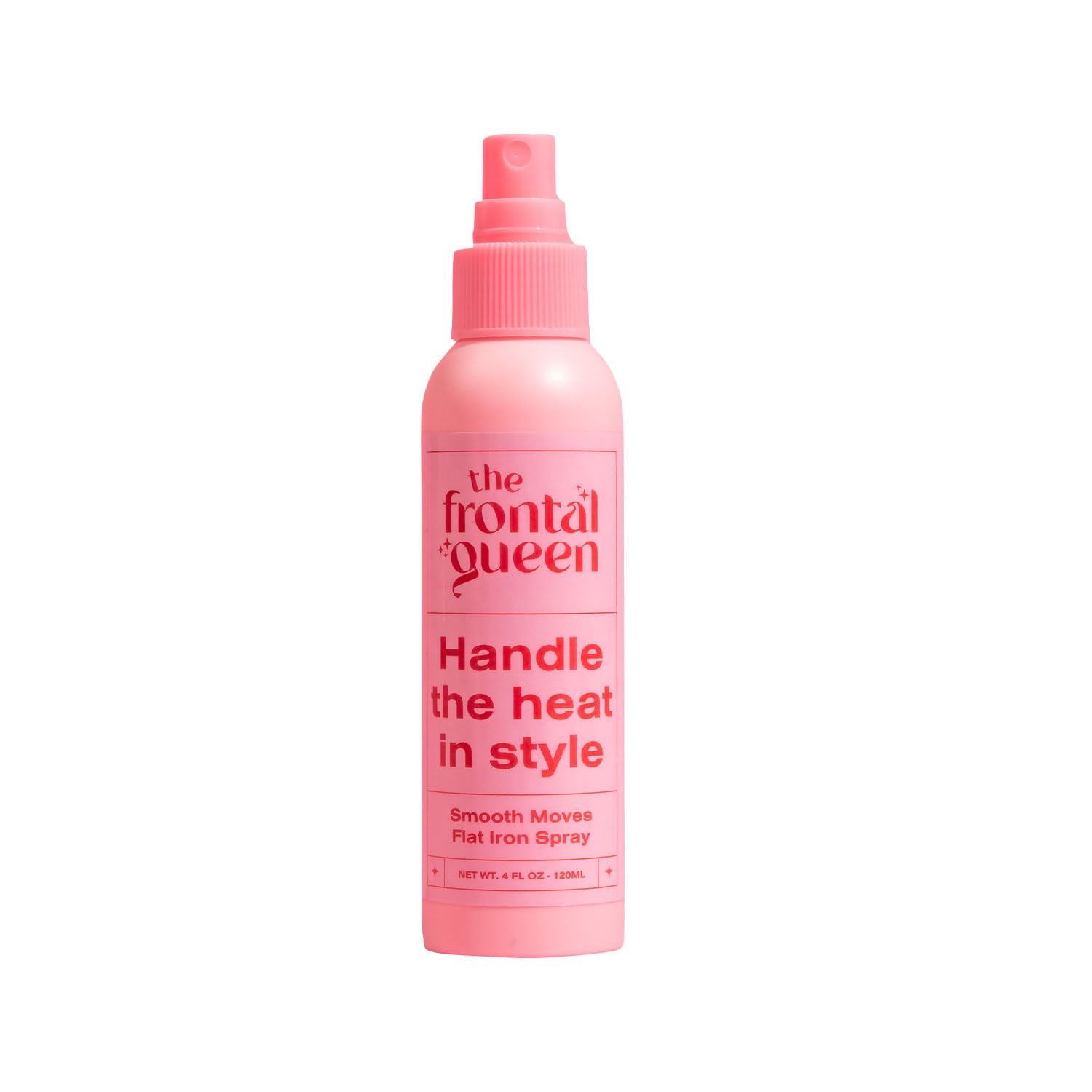 The Frontal Queen Smooth Moves Flat Iron Spray, Heat Protectant for Hair, Thermal Protectant Spray for Hair Frizz Control, and Hair Protectant Spray from Heat - 4 oz