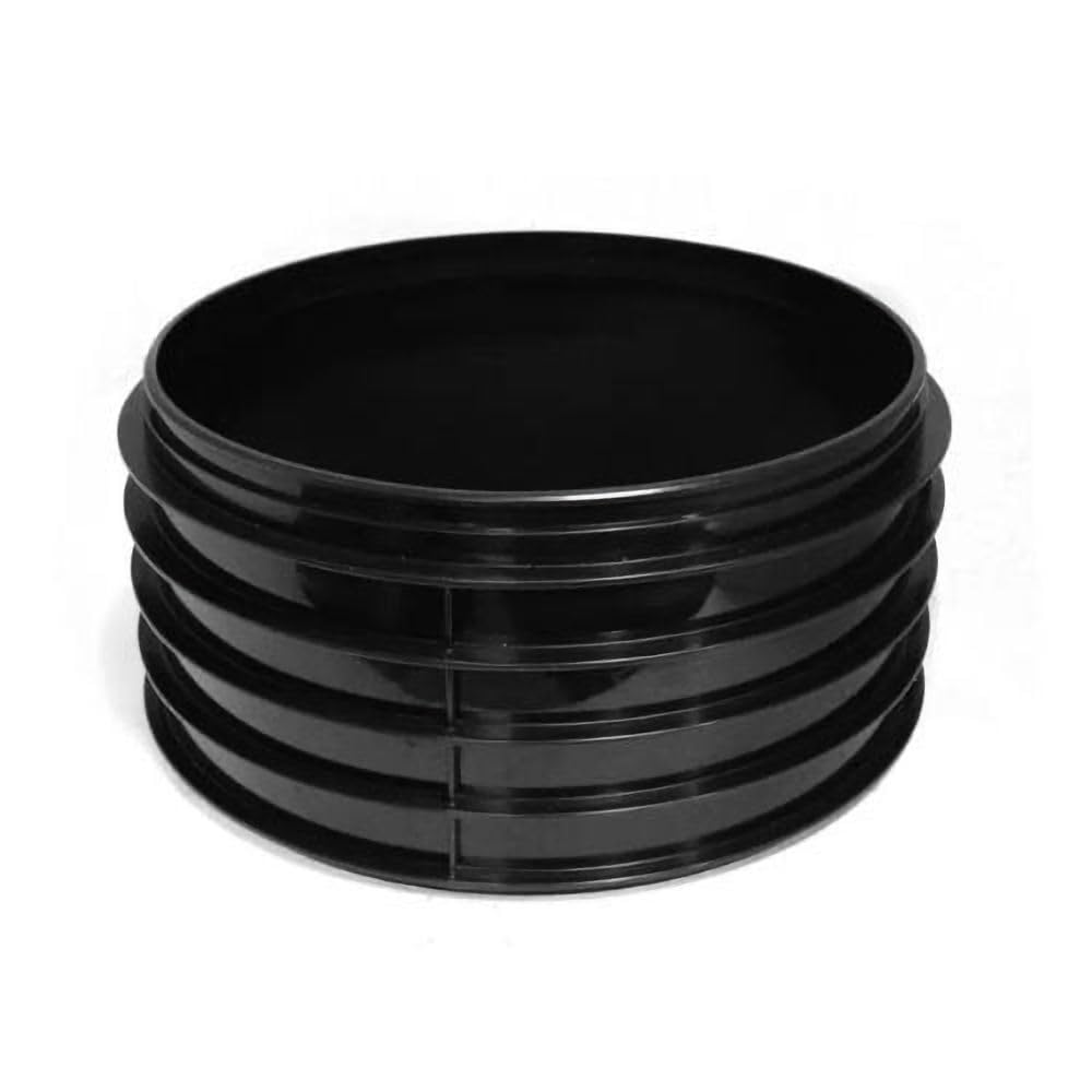 Future Build Supplies Ltd Black 450Mm Underground Drainage Inspection Chamber Riser - Circular Riser For Manhole System Height 235Mm (Riser)