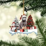 adoptar gato azul ruso madrid Regalo ideal para cualquier persona que ama personalizar su decoración navideña o como un accesorio único para el coche