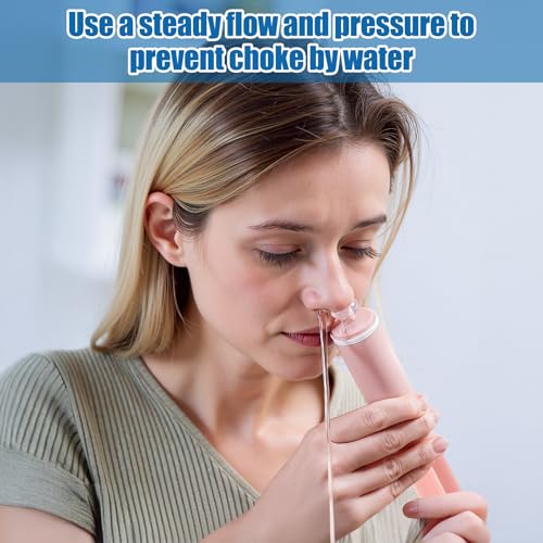 Elfzone Nasal Aspirator for Baby and Adult - 2Pcs - Nose Syringe Cleaner Nose Wash Cleaner Nasal Cleaning for All Age, Portable Manual Nasal Aspiratior with Personal Case, Easy to Use (Blue, Medium)