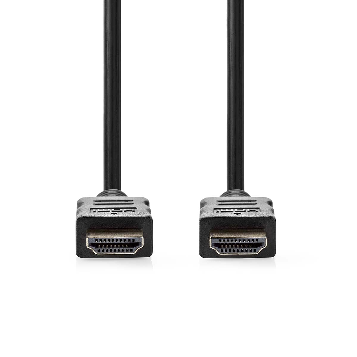 NEDIS Cavo HDMI ™ ad alta velocità con Ethernet, connettore HDMI™ | connettore HDMI™ | 4 K @ 30 Hz | 10,2 Gbps | 25 m | rotondo | PVC | nero | gancio