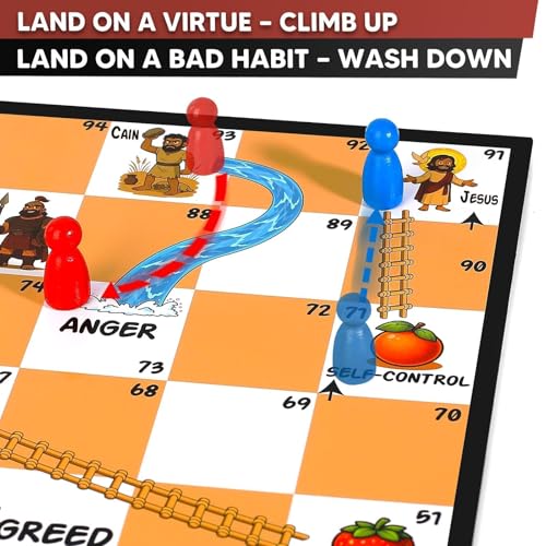 Juego de Mesa Biblia River and Ladders para Niños miniatura 2
