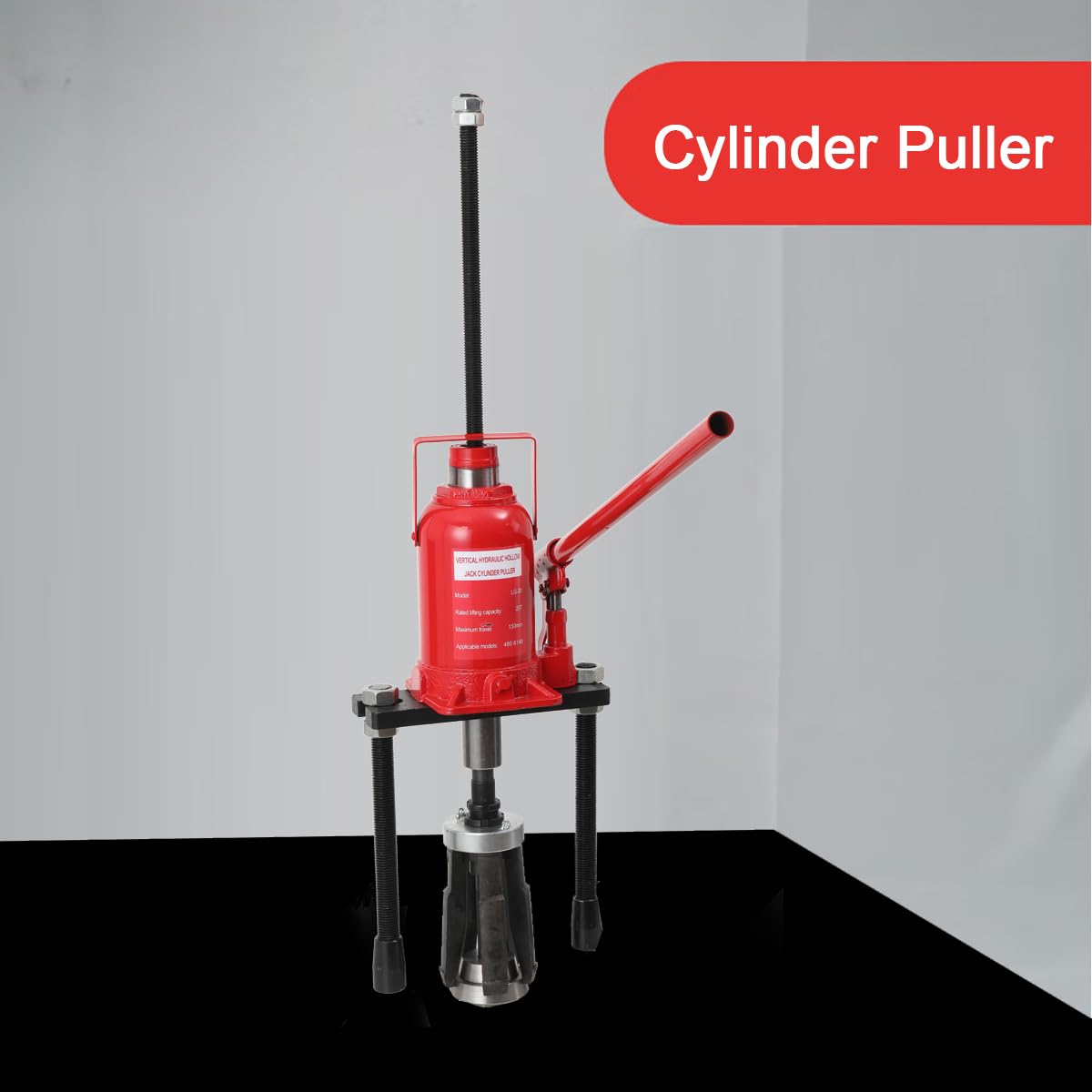Extractor de Camisas de Cilindro 20T, Acero 45 Resistente, para Diámetro Interior 80-140mm, Extracción de Camisas Secas y Húmedas para Motor Diesel y Gasolina.