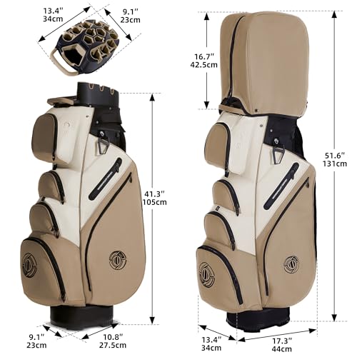 Image of Shopsource 14 Way Golf Cart Bag with Molded Lock Top n Upgrade 900D Oxford