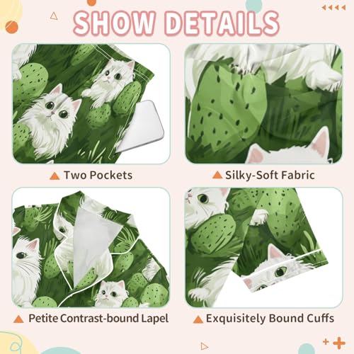 Girls Boys Summer Pajamas Satin Silky Button-Down Short Sleeve 2 Pieces PJ Sets for Kids 5-14Y Nightwear3