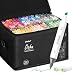 200 Colors Alcohol Art Markers, Ohuhu Double Tipped Marker Set for Kids Adults Coloring, Alcohol-based Sketch Markers for Drawing Sketching, Bonus 1 Marker Blender, Great Mother's Day Gift Idea