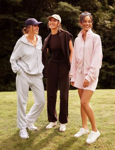 LilySilk Womens Silk Terry Sweatpant Full Length Jogger Ladies Straight Leg Pants Elastic Cuffs for Casual Sports3