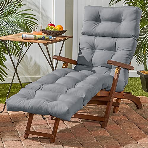 Chaise Lounge Chair Cushions Long Bench Cushion, Padded Recliner Chair Cushion With Non-Slip Back Elastic Sleeve For Garden Outdoor/Indoor/Sofa/Tatami/Car Seat/Bench #TOP5