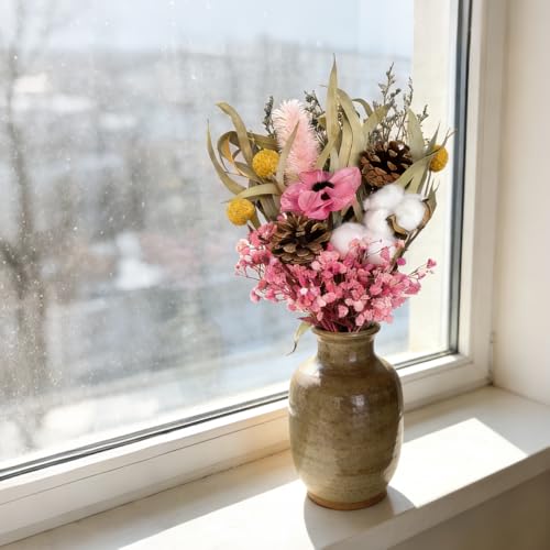 Ramo de flores secas artesanales para decoración de hogar miniatura 6