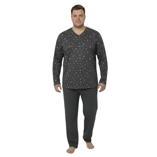 Pijama Inverno Manga Longa Calça Masculino Tamanho Grande