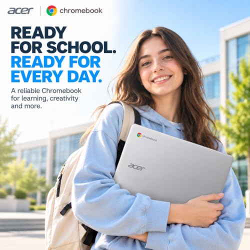 Acer Chromebook 15.6" Student Laptop, FHD 1080p Anti-Glare Display, Dual-Core Intel Celeron Processor, 64GB Storage, Sleeve, WiFi 6, 10-Hour Battery, Glare-Reducing Webcam, Everyday Use - image 6
