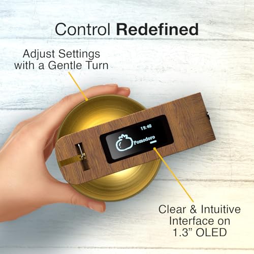 Image of Pro Timer P2 - Elegant Wooden Pomodoro Timer - an Original Productivity Tool with Magnetic Memo Board - High-End Quality Desk Device for Focus, Meditation & Productivity - Ideal for Work & Study