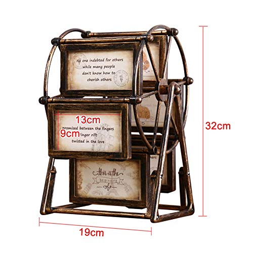Lliang Photo Frame 5 Inch Diy Wedding Picture Ornament Combination Detachable Windmill Family Photograph Unassembled Photo Frame Ferris Wheel #TOP3