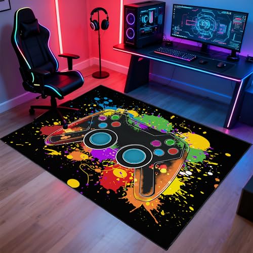 Tapete gamer antideslizante 3x5 ft para habitación miniatura 3