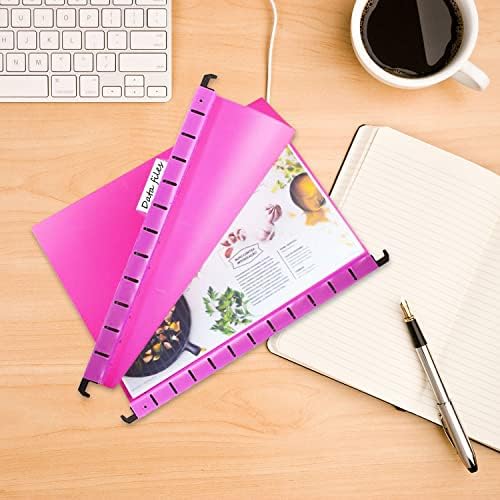15 Pcs A4 Suspension Files, Polypropylene Filing Cabinet Suspension Files A4 Hanging Filing Storage Folders with Tabs and Card Inserts for Office School Home Organization