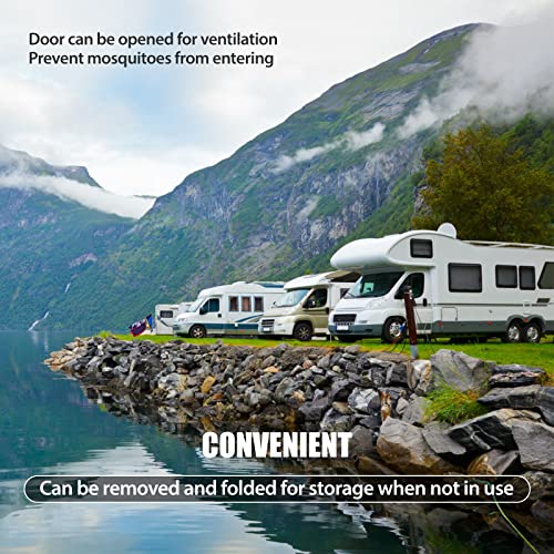 Kossonia Van Bug Screen, Universal Size, Rv Magnetic Mosquito Netting, Rv Sliding Door Insect Screen For Sprinter, Ford Transit, Promaster And Other Campers Van Life Essentials (Large) #TOP3