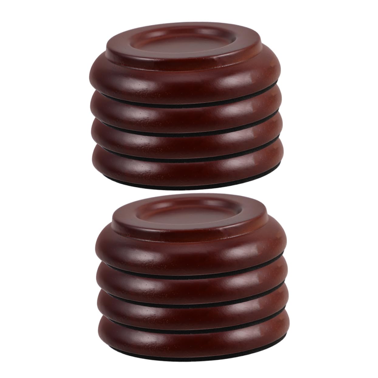 Patins de Piano à Queue 8 Pièces en Bois Marron, Antidérapants