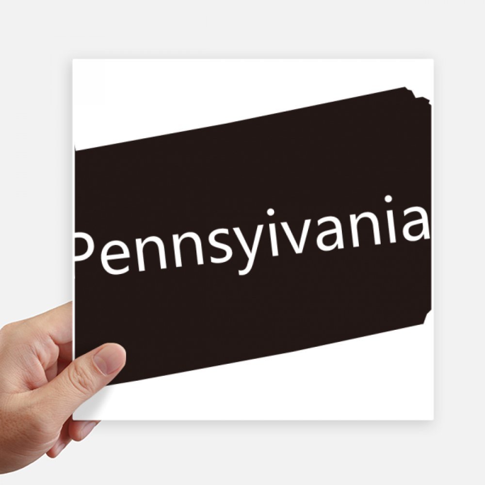 Sticker carte Pennsylvanie 20cm pour masquer les rayures