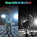 flintronic LED Leuchthalsband Hunde Halsband, Leuchtend Hundehalsband, Sicherheits LED Leuchtband für Hunde Katzen, LED Licht Blinklicht mit Klettverschluss, Helle Sicherheit für Die Nacht