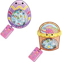 Vango BIZYBOO Easter Egg Busy Bag Scavenger Hunt - Hidden Object Search Sensory Matching Game for Kids 2 and Up Purple & Basket