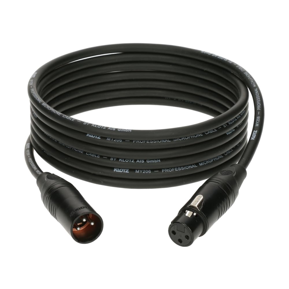 Klotz M1 MY206 Mikrofon Kablosu Siyah 25m XLR KLOTZ Uçlu