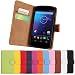 Nexus 4 Case iCoverCase Premium Leather [Card Slot] Wallet Case Kickstand Phone Shell [Book Flip] Cover for LG Google Nexus 4 E960 (Black)