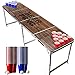 Produktbild Offizieller Old School Beer Pong Tisch Set | Full Beer Pong Pack | Inkl. 1 Beer Pong Tisch + 120 53cl Becher (60 Rot & 60 Blau) + 6 Ping-Pong-Bälle | Premium Qualität | Partyspiele | Trinkspiele