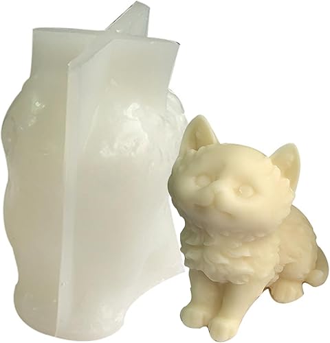 Moldes de silicona para hacer velas, moldes de jabón de silicona para gatos, molde para hornear dulces de chocolate para boda, baby shower,