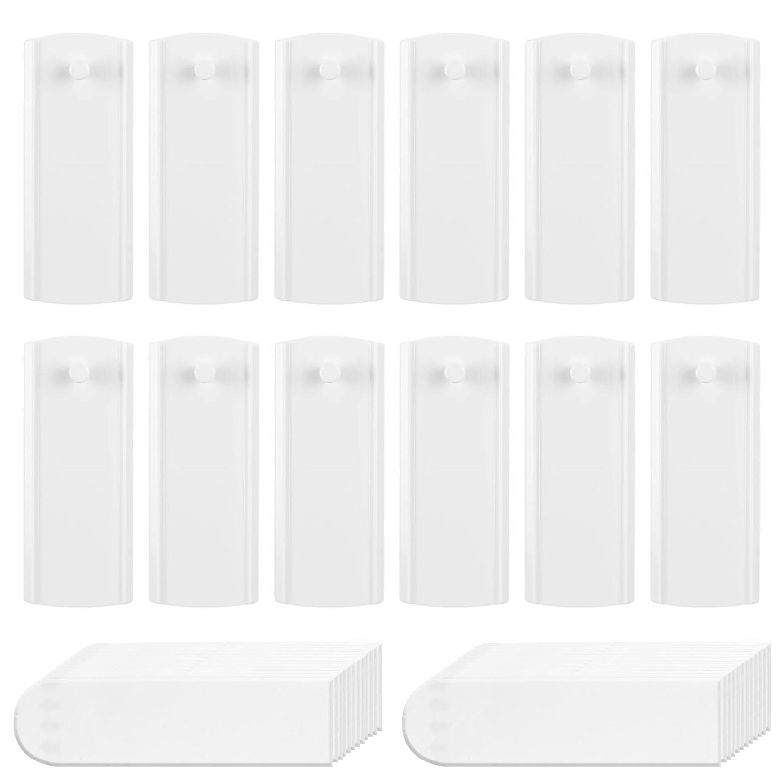 Picture Hanging Strips, Damage Free Adhesive Picture Hooks, Heavy Duty Wall Hanging Strips, No Nails Frame Hanger, 12 Hooks 24 Adhesive Strips