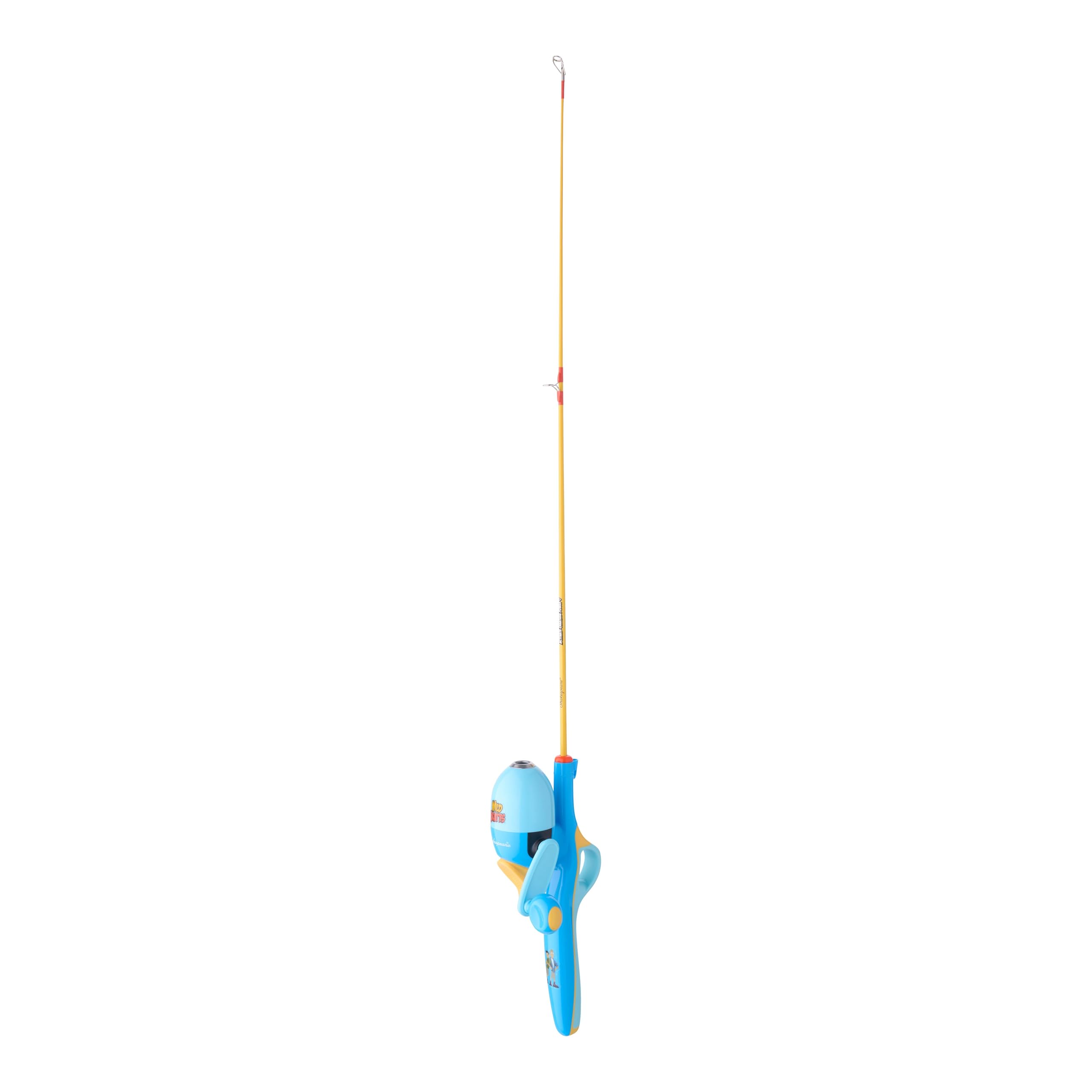Shakespeare Wild Kratts Ensemble Moulinet et Canne à pêche pour débutant de 70 cm, 1 pièce pour Enfants, Canne à pêche en Fibre de Verre Solide, poignée Confortable en Gel
