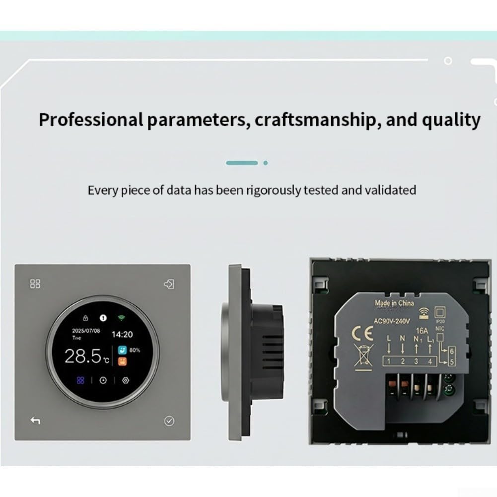 Termostato WiFi Pavimento Radiante Schermo LCD per tuya Termostato(3A Water heating)