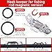MorningRo 10 Pcs Hook Keeper for Fishing Rod Magnetic Fishing Hook Keeper Fishing Bait Holder with 2 Sizes Rubber Rings for Fishing Hook Holder Quick Installation(Transparent)