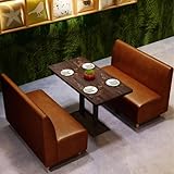 Construction fiable et robuste : La table et les chaises de café sont fabriquées en bois massif (pin) et en métal, garantissant une installation durable et stable pour votre espace repas ou détente