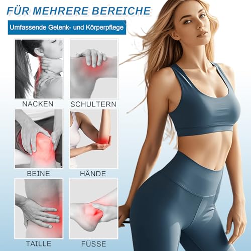 Hyaluronsäure Gelenk Reparatur Creme, Schmerzlinderungscreme, Gelenkpflegecreme mit Kurkuma-Extrakt, Hyaluronsäure Gelenk- und Knochencreme Gelenk - für Rücken, Nacken, Hände, Knie (2PCS)