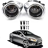 marddpair Left and Right Side Fog Lights Replacement for Focus S SE SEL Titanium 2012-2014 Clear Lens Fog Lamp with Bulbs 4F9Z15200AA CP9Z17E810C