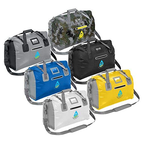 Skog Å Kust Duffelsak Heavy Duty Waterproof Duffel - Gear Bag for Sports, Travel, & More - 60L Navy Blue
