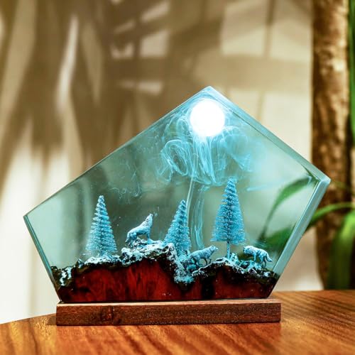 Lámpara de Resina 3D Ocean LED Modelo B 8x5in miniatura 3
