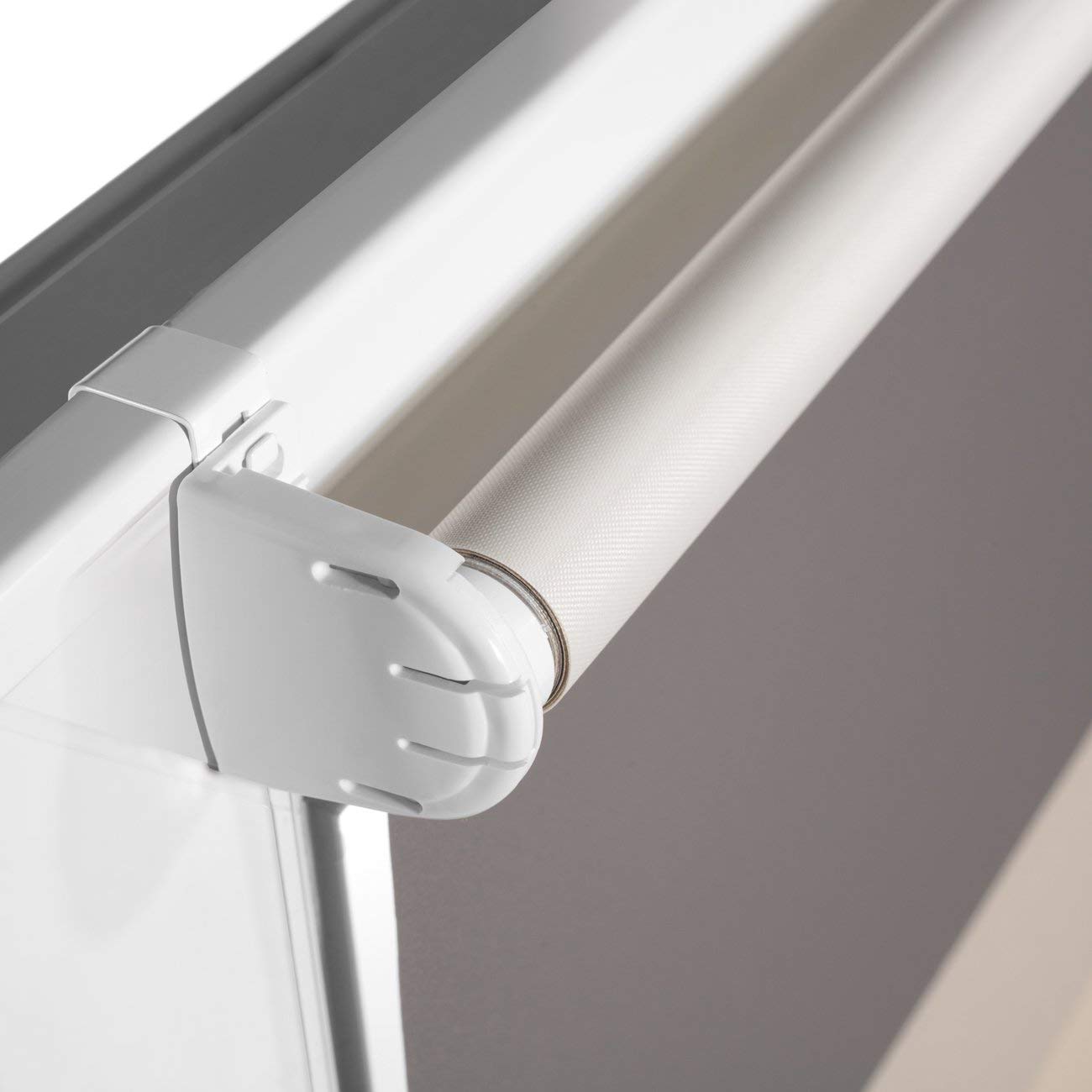 Verdunkelungsrollo nach Maß, Rollo Maßanfertigung Innenrollo, Rollos nach Maß, Blickdicht, Lichtundurchlässig, für Fenster & Türen, Klemmfix ohne Bohren (220cm Höhe x 90cm Breite/Gelb)