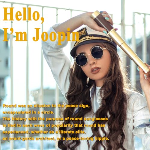 Image of Joopin Small Round Sunglasses Hippie Circle Sun Glasses UV400 Protection