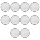 10 Pack Stainless Steel Sprouting Lids for 86mm Wide Mouth Mason Jars - Reusable Mesh Filter Strainer Screens for Beans, Alfalfa, Broccoli Sprouts - Easy Clean
